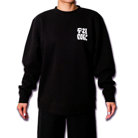 FUNK Black Crewneck Sweatshirt